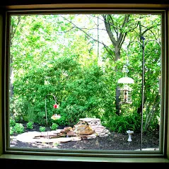 private garden and bird sanctuary
